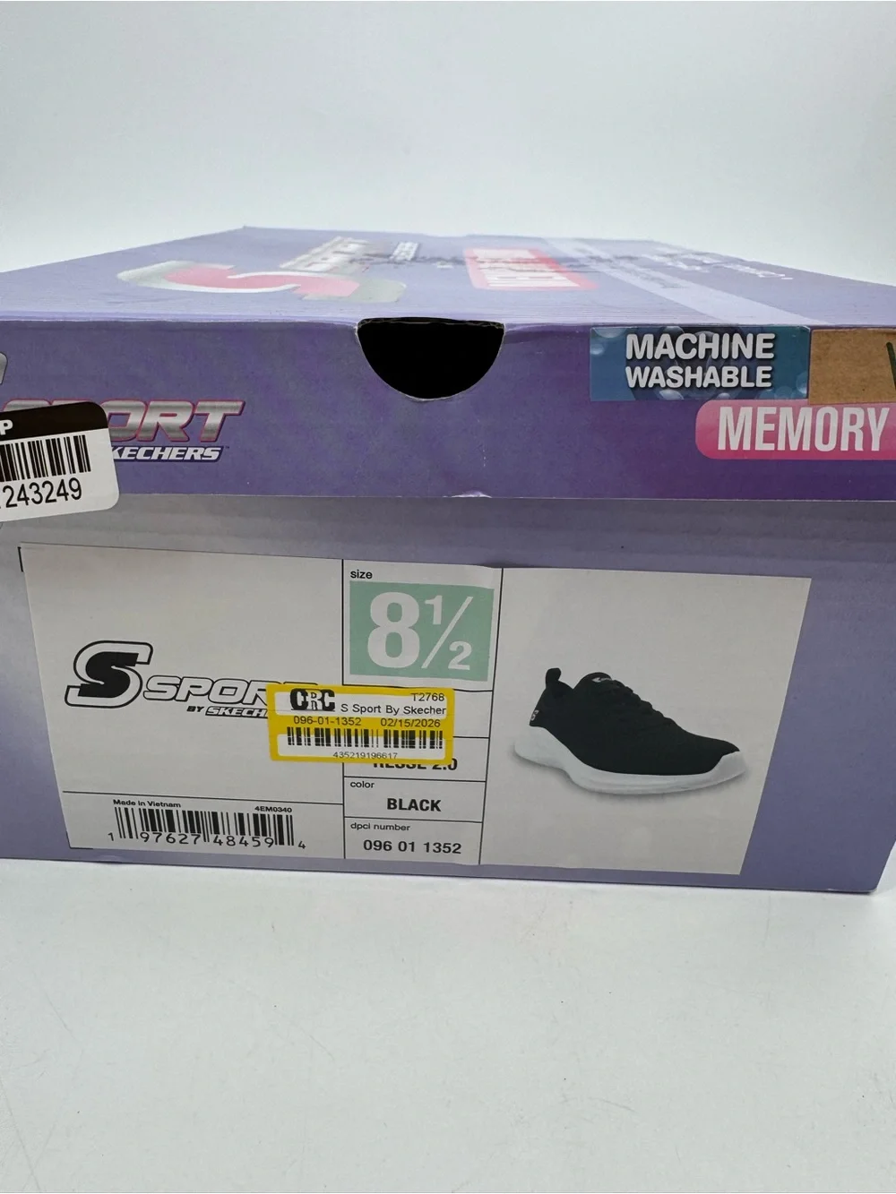 S Sport by Skechers Resse Black Slip-On Casual Walking Sneakers Women’s Size 8.5